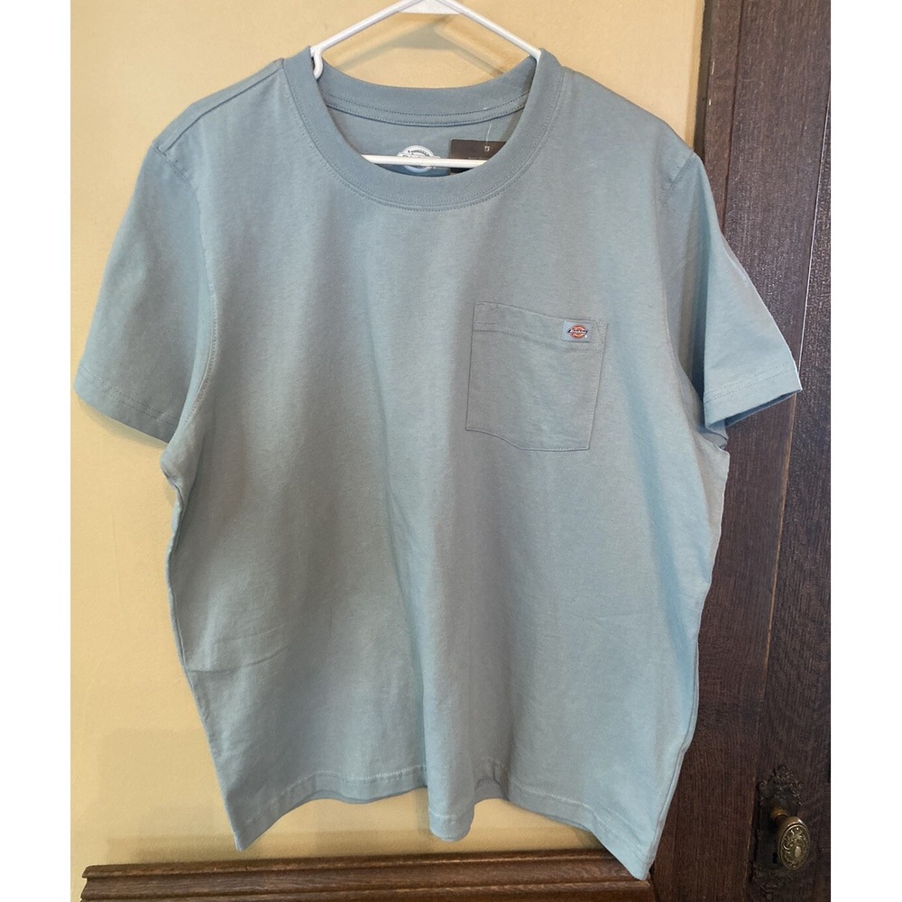 Dickies Women's Plus Size Short Sleeve Heavyweight - Choose 1X Aqua-NWT